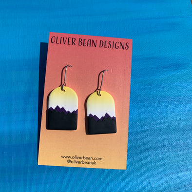 Non-binary Mountain Earrings