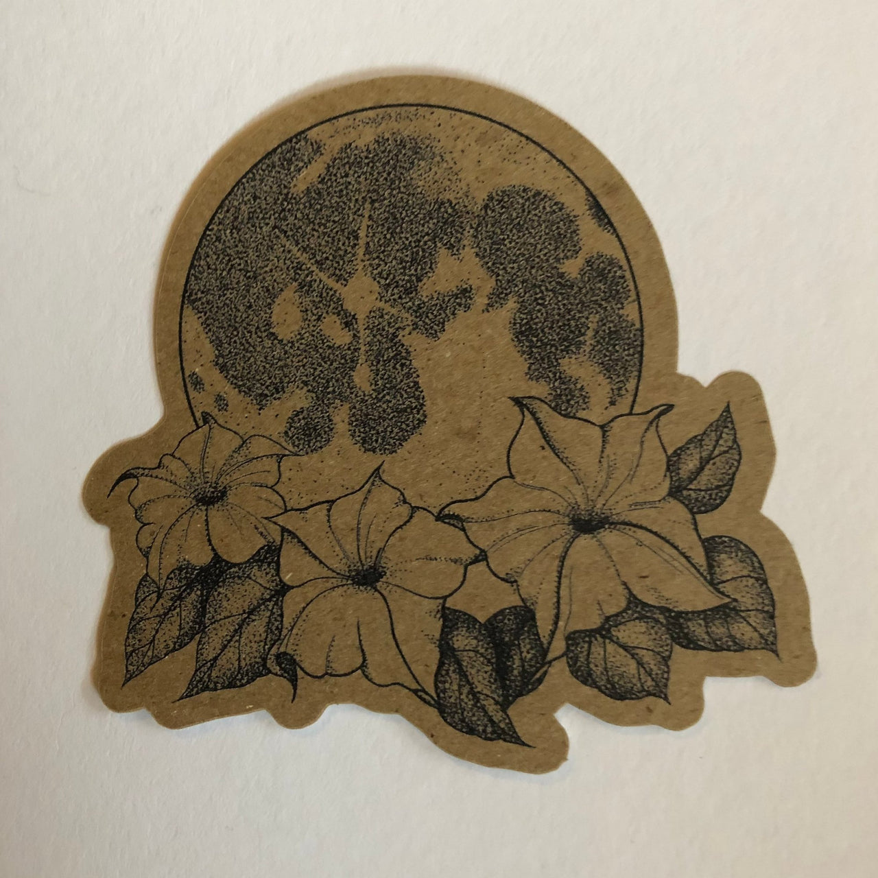 Moon Flower Sticker