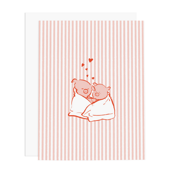 Piggies in a Blanket Greeting Card