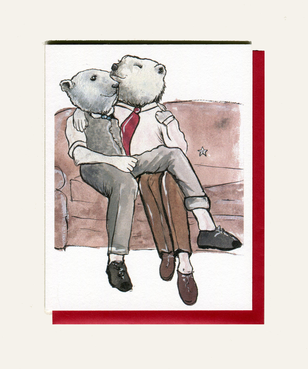 (Polar Bears) I Can't Bear to be Without You Card