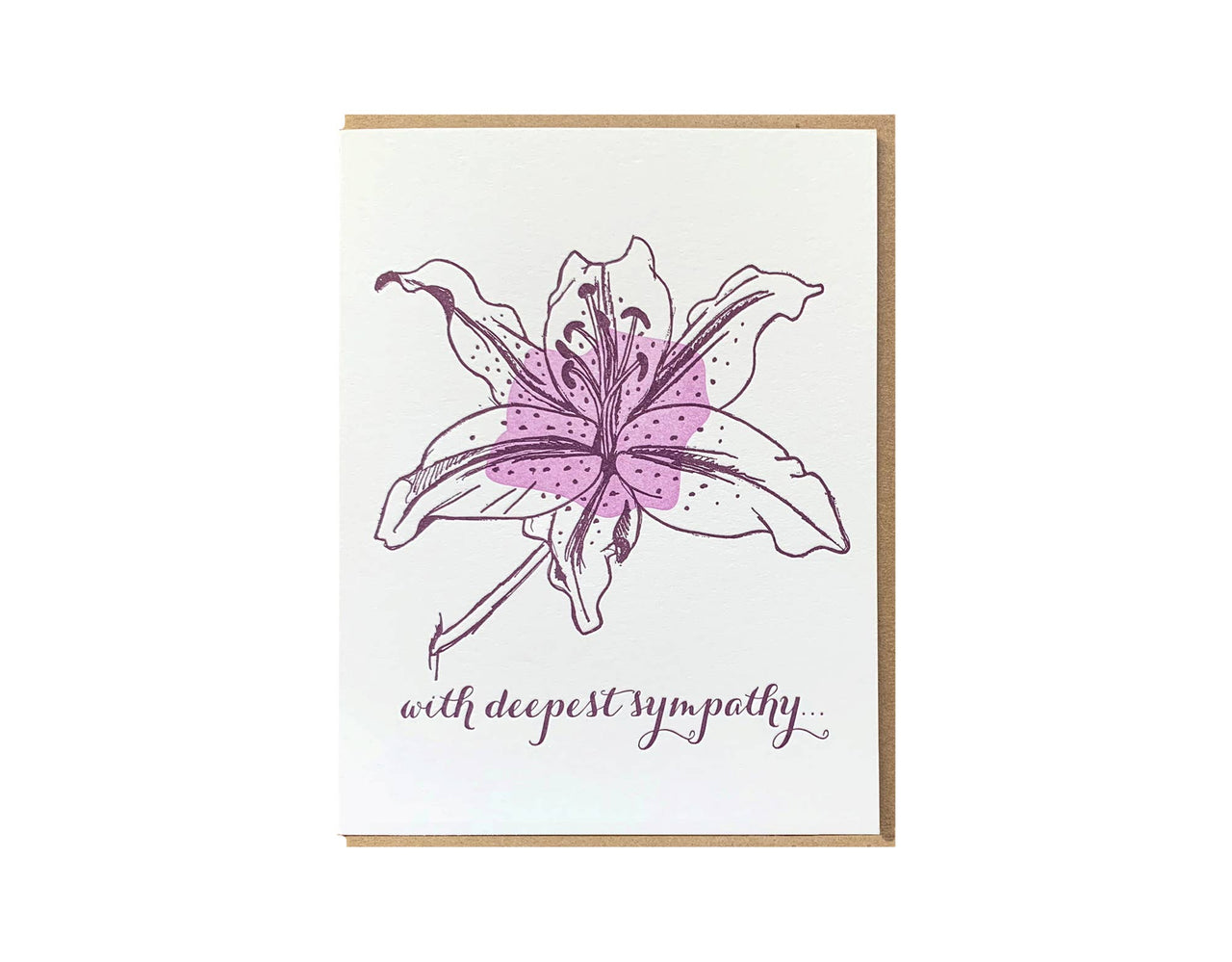 Sympathy Lily Card