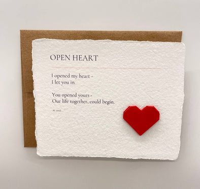 Open Heart: Engagement, Anniversary, Wedding, Love Card