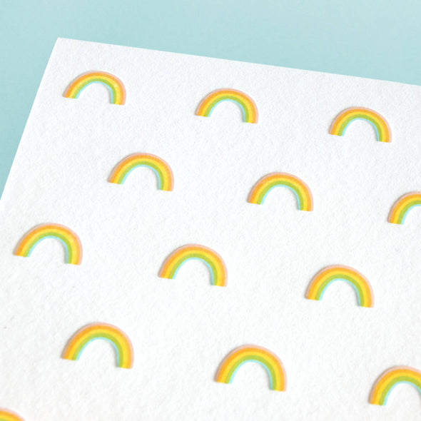 Rainbow Pattern Letterpress Card Box Set