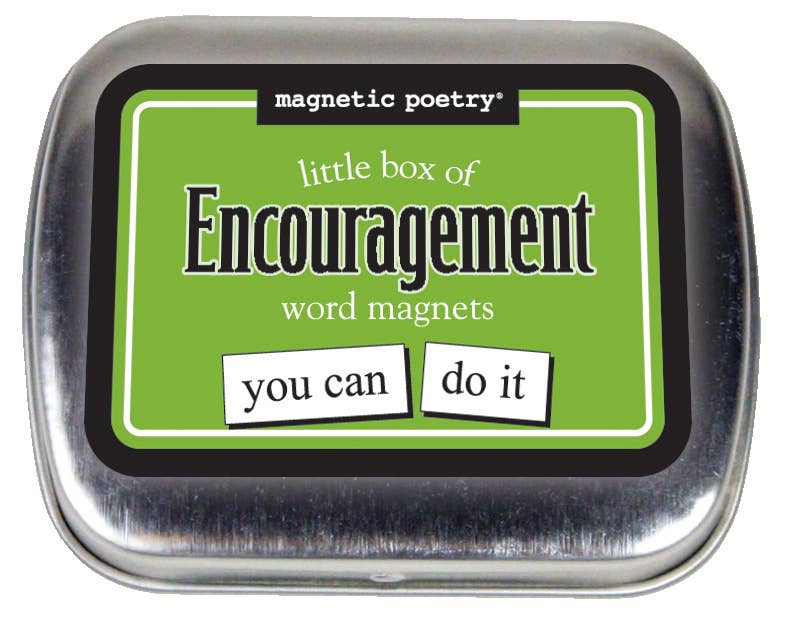 Little Box of Words Magnetic Poetry Kit: Encouragement