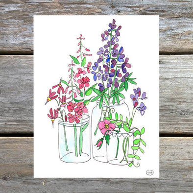 Alaska Bouquet Note Card