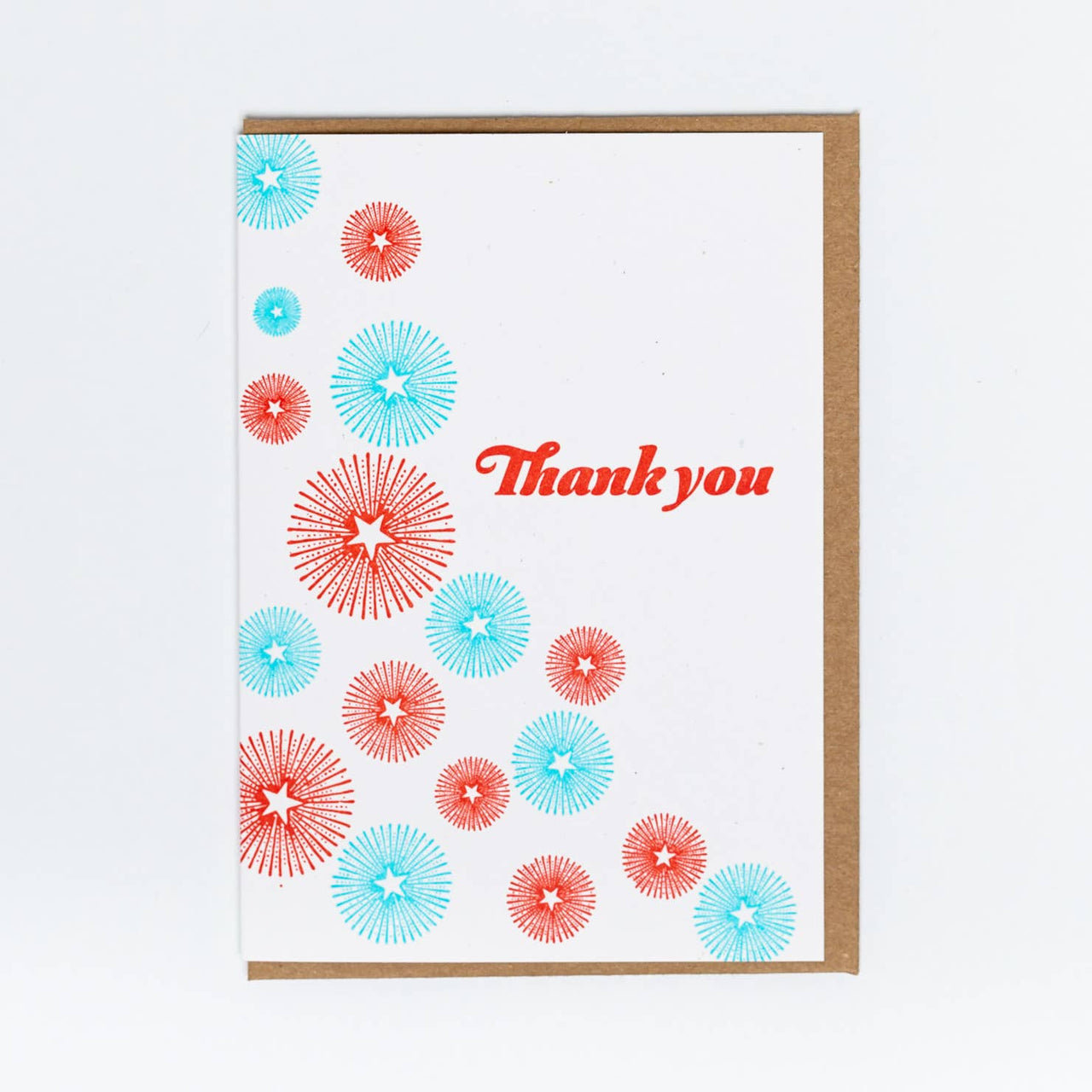 Starburst Thanks Greeting Card