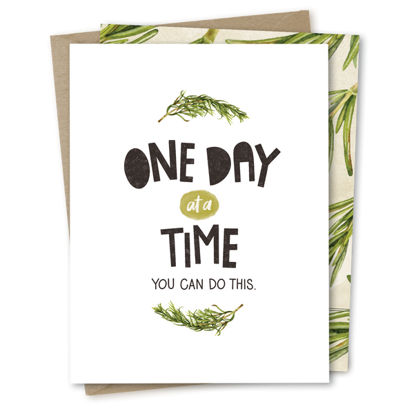 One Day | Encouragement Sympathy Support Grief Empathy Card