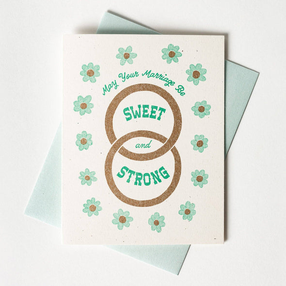 Sweet & Strong Marriage - Risograph Greeting Card