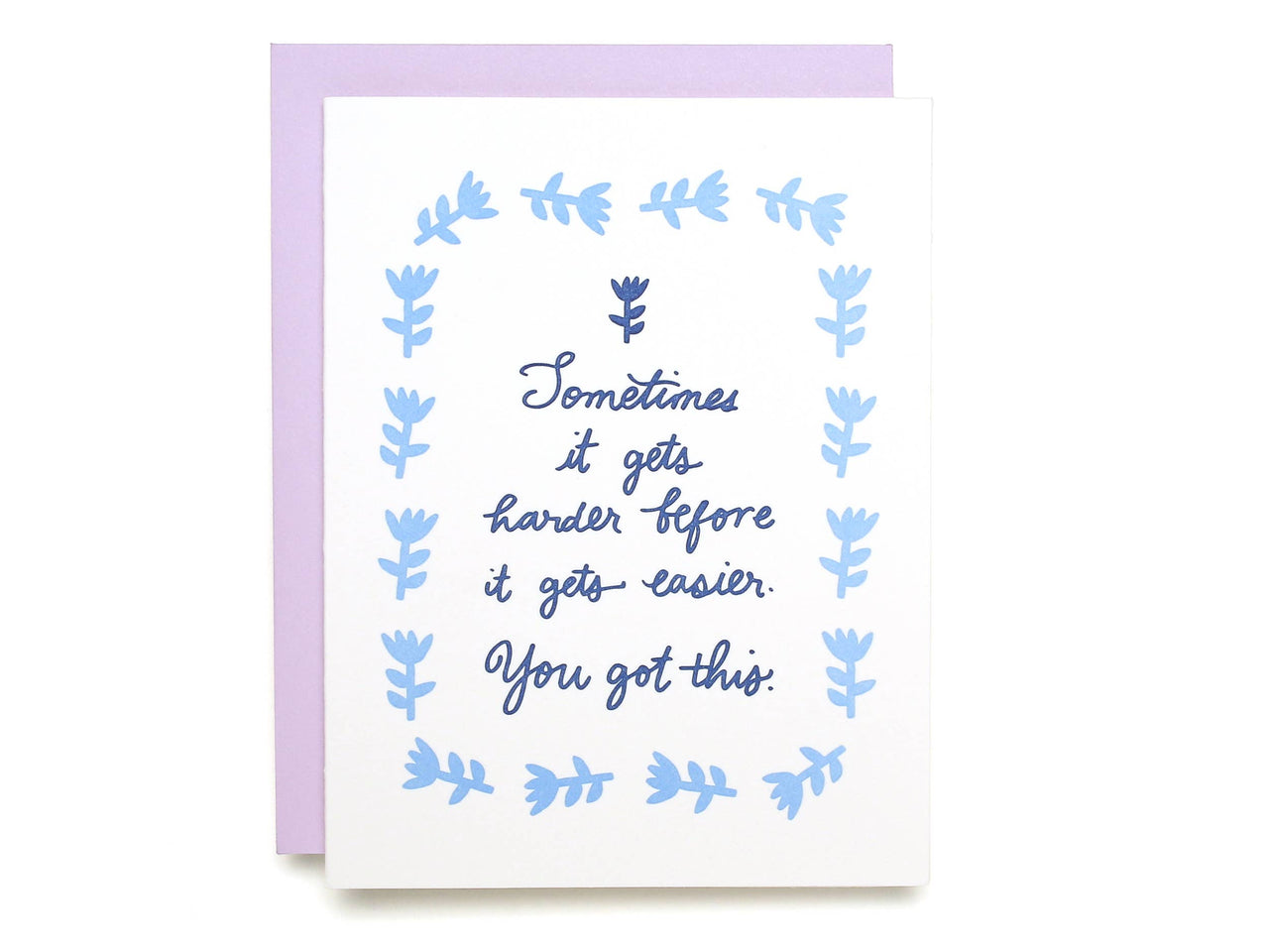 You Got This - Letterpress Greeting Card