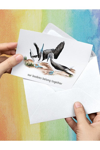 Our Boobies Belong Together Card