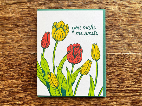 Smile Tulips Card