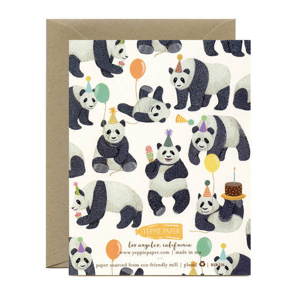 Pandas Galore Birthday Card