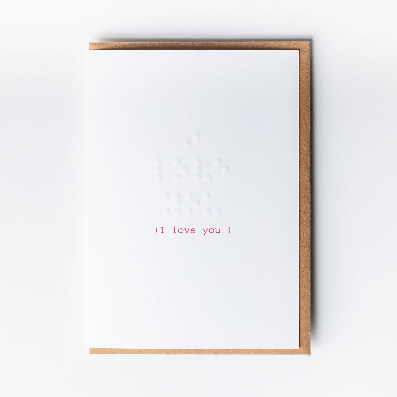 Braille Love Greeting Card