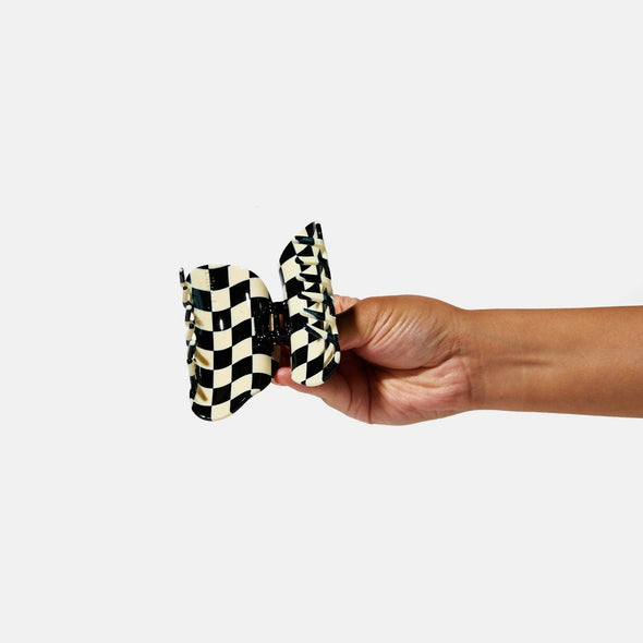 Checker Claw in Black + White