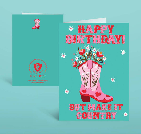 Happy Birthday But Make It Country Card