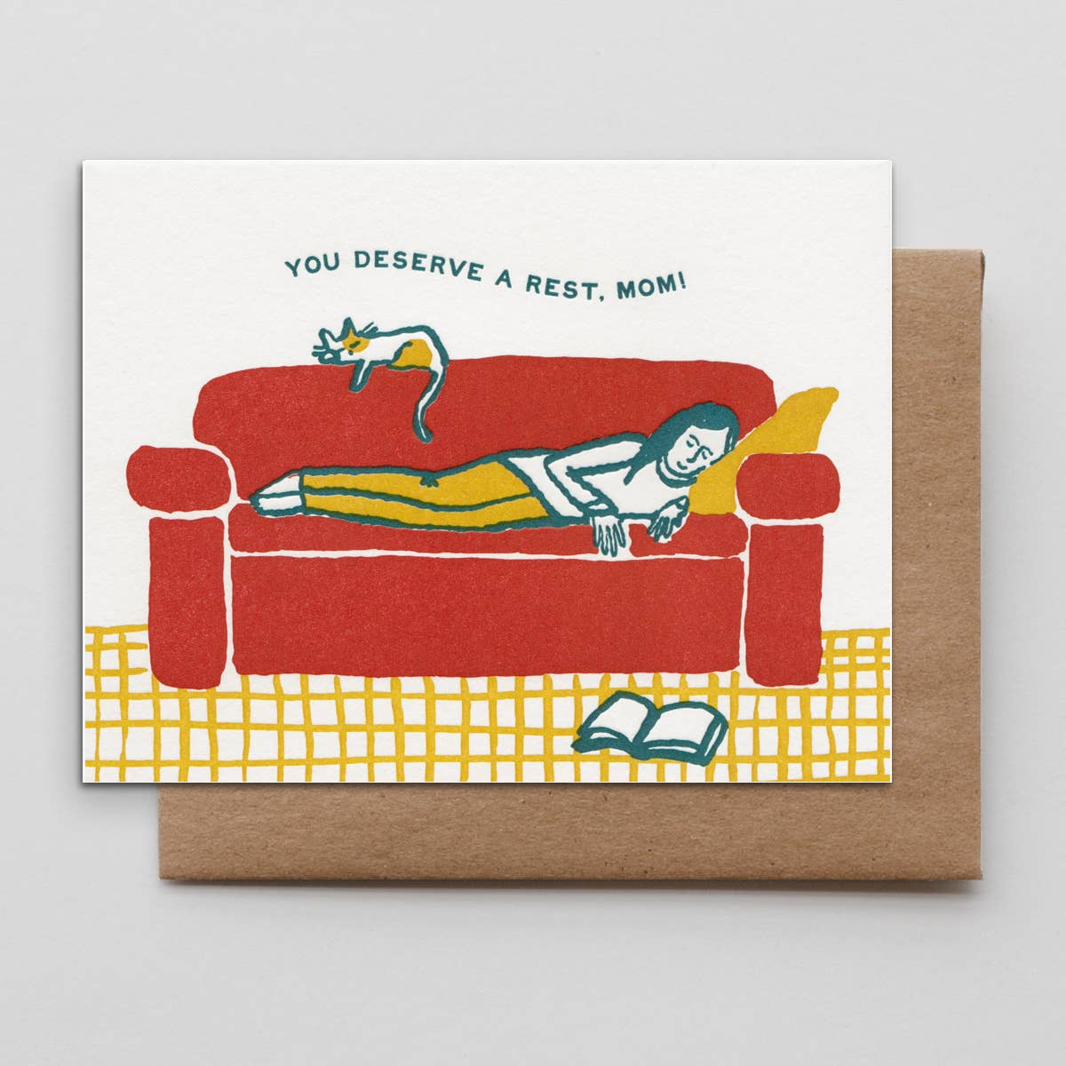 Napping Mom Greeting Card