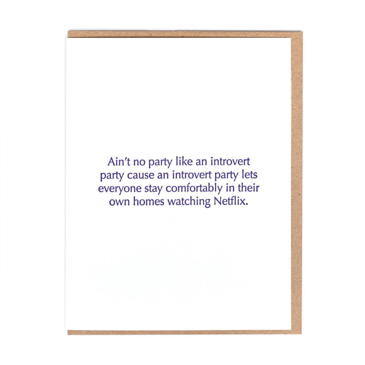 Introvert Party Greeting Card