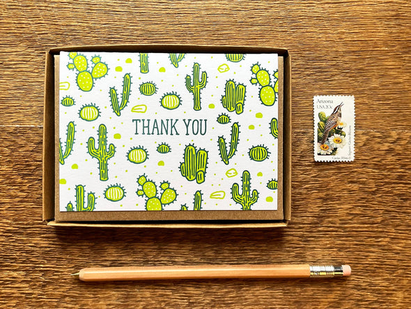 Cactus Thank You Card: Single Card