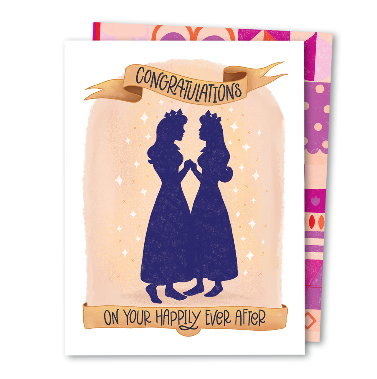 Ever After Lesbian/Gay/LGBTQ Engagement Wedding Card