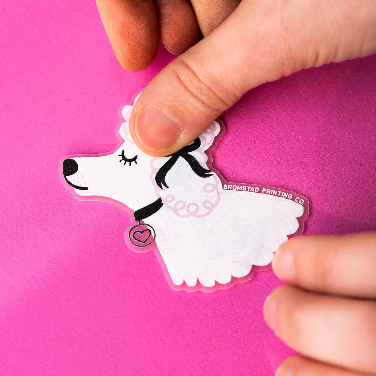 Poodle Dog Clear Sticker