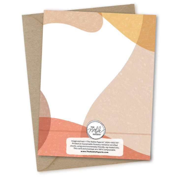 Earth Tones Birthday | Abstract Modern Happy Birthday Card