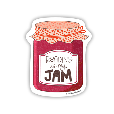 Reading Is My Jam | Book Lover Bookish Bookshop Sticker