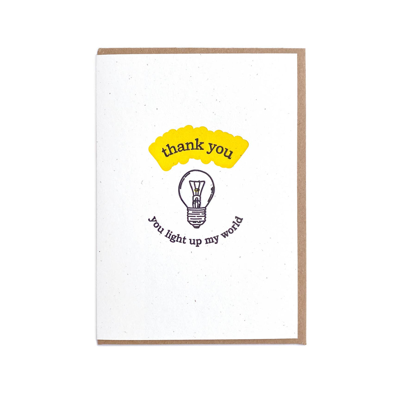 Lightbulb Thanks Greeting Card