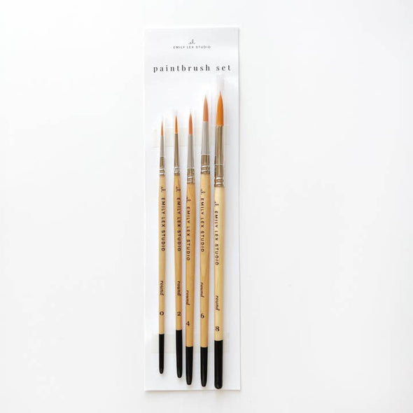 Watercolor Paintbrush Set of 5