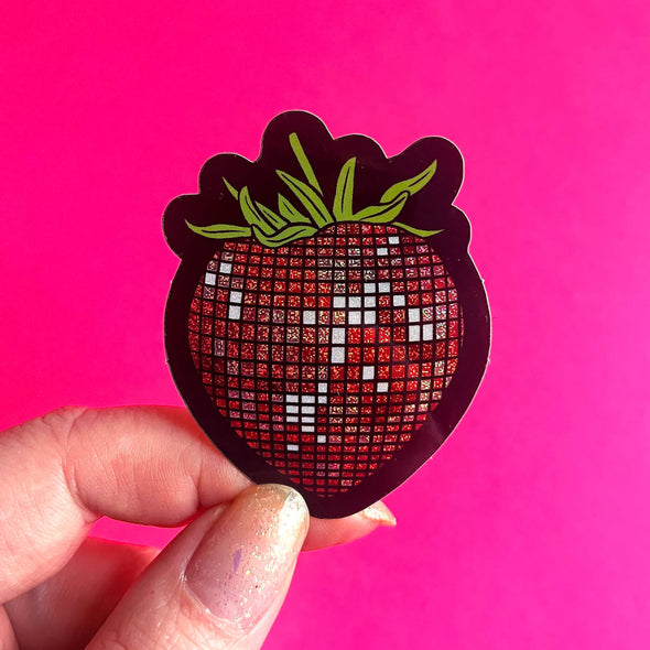 Disco Fruits Glitter Sticker Set