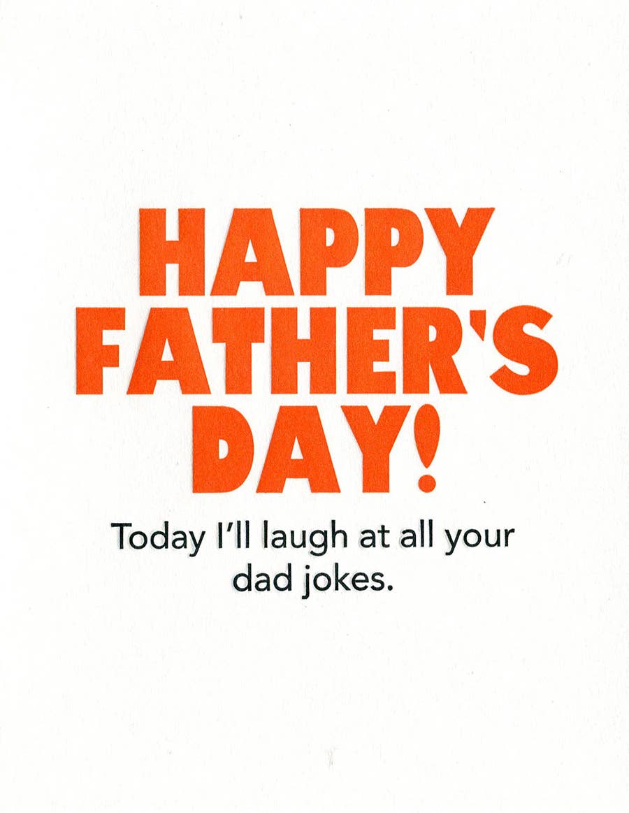 Dad Jokes Father's Day Greeting Card