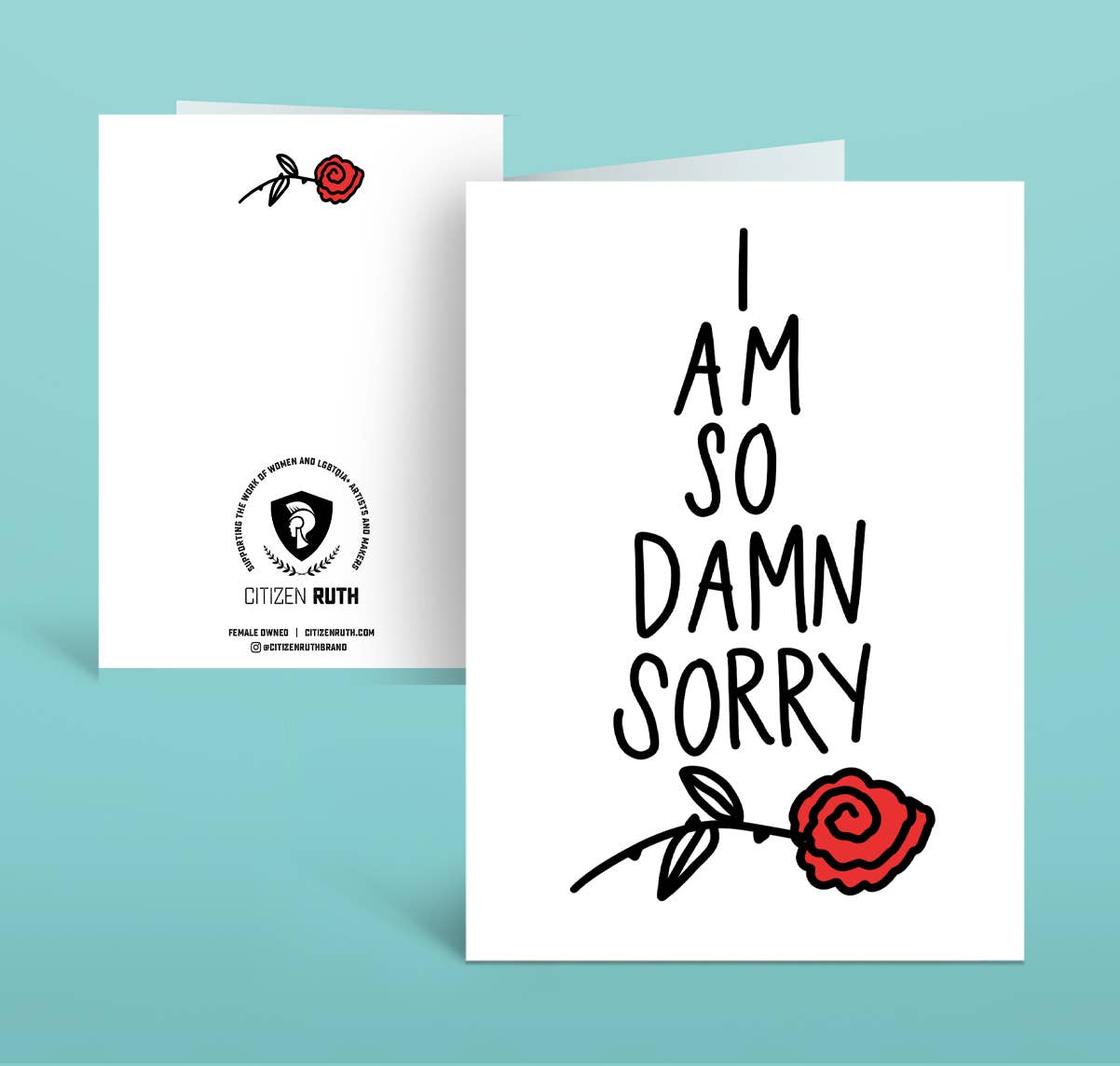 I Am So Damn Sorry card