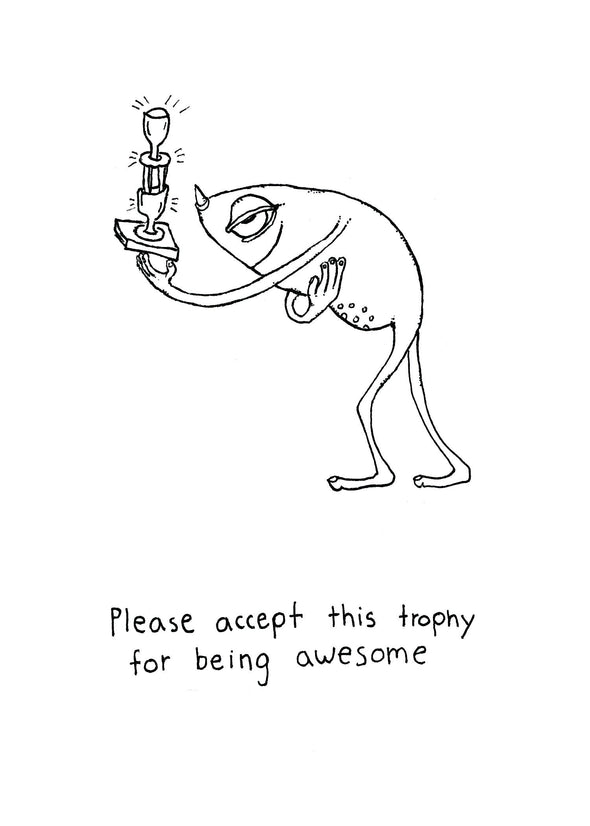 Trophy - Greeting Card