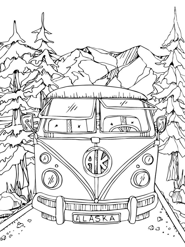 Life in Color - Alaska Coloring Book