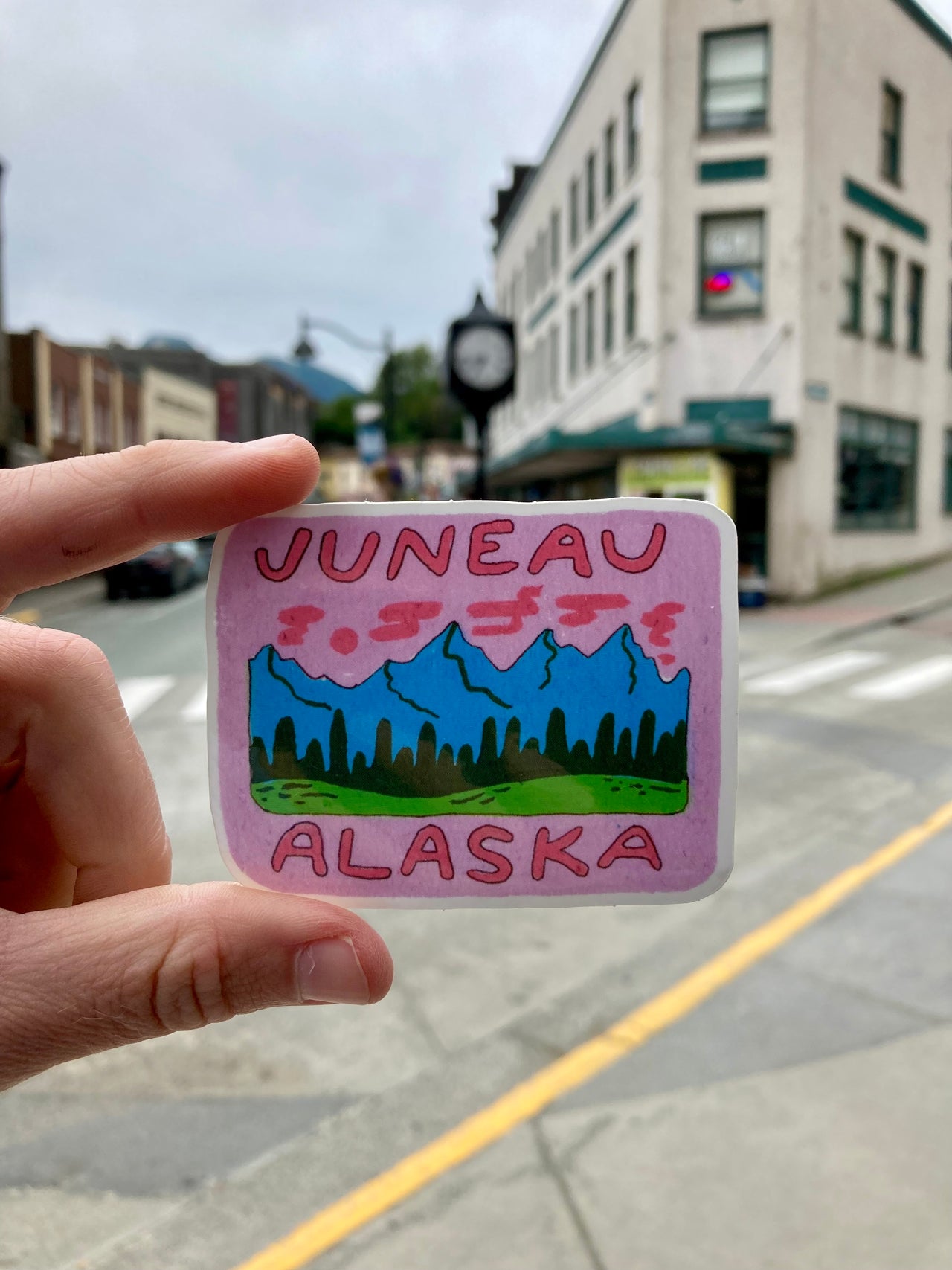 Alaska Landscape Juneau Sticker KP x Madelyn Boman