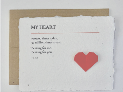 Origami My Heart Card