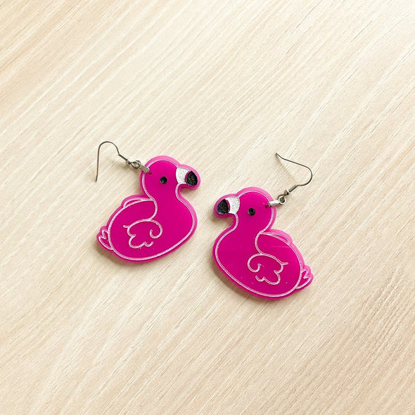 Flamingo Floaties Earrings