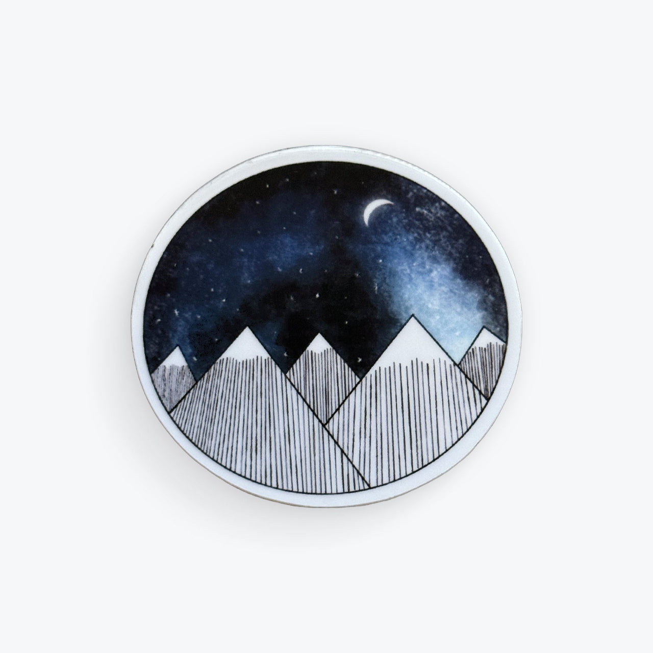 Galactic Mountains Sticker