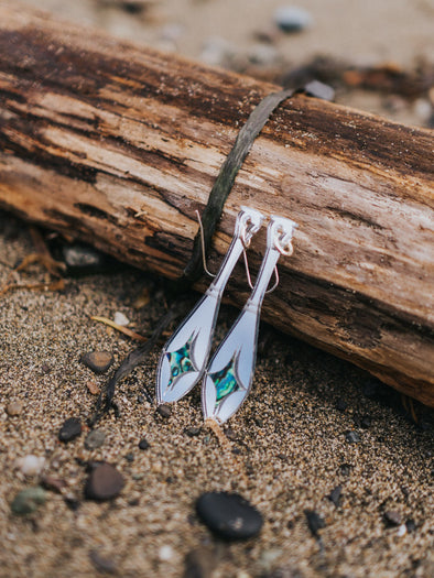 Sacred Journey Earrings - Silver Mirror