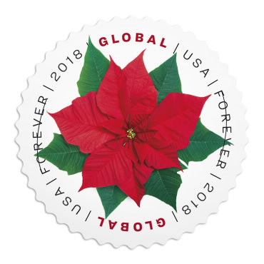 *Global Forever Stamps: Poinsettia*