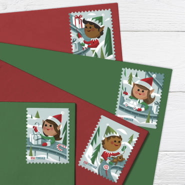 *Forever Letter Stamps: Holiday Elves*