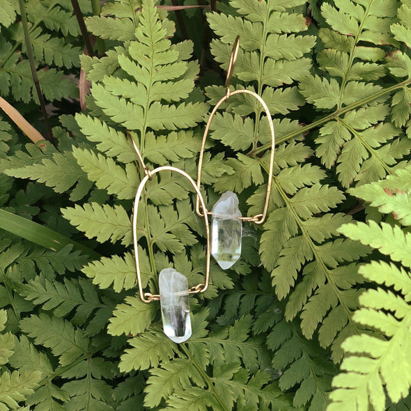 Springtime Fern Drop Earrings