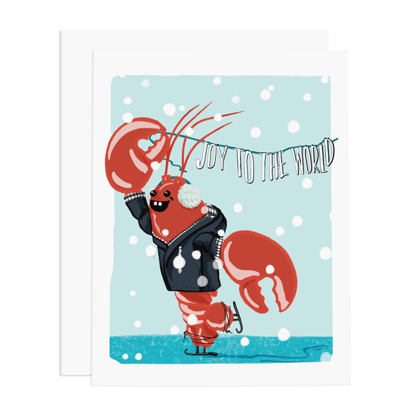 Lobstah Joy to the World Card