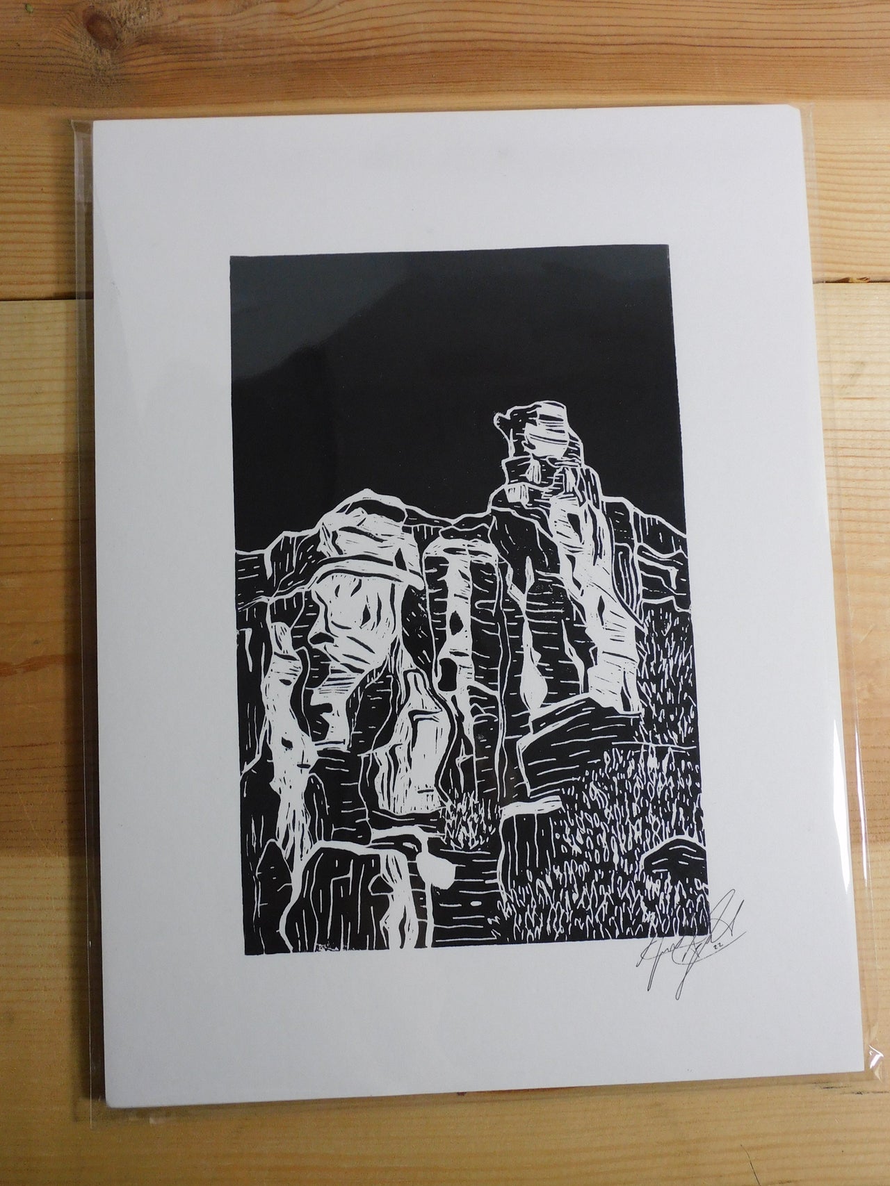 Sedona Lino Print