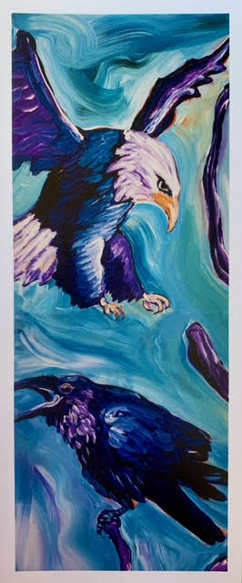 Eagle and Raven Card