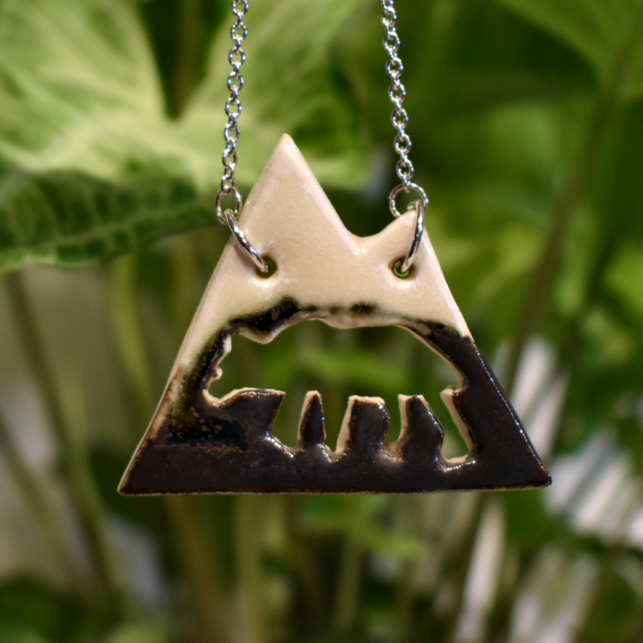 Ceramic Bear Mountain Necklace