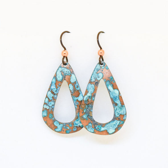 Teardrop with Cutout Earrings