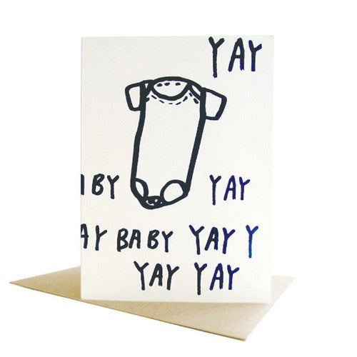 YAY BABY - Letterpress Card