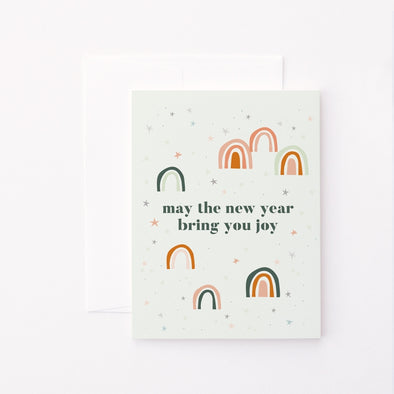 Rainbow New Year Card