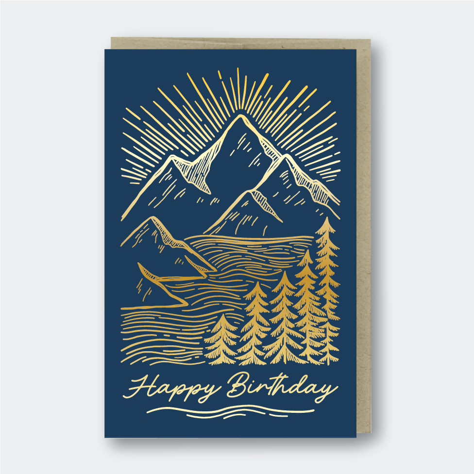 Birthday Mountainscape