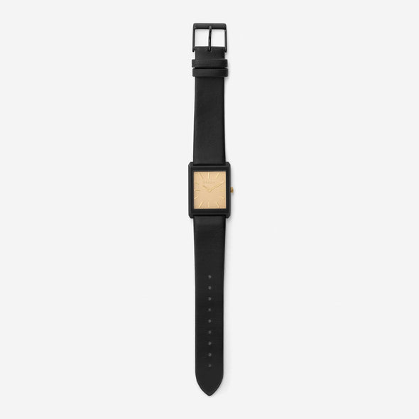 Virgil Watch in Leather/Black